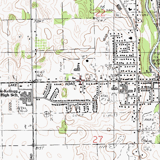 Topographic Map of Good Shepherd Lutheran Church, MI