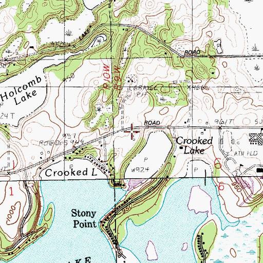 Topographic Map of Bernard Historical Museum, MI