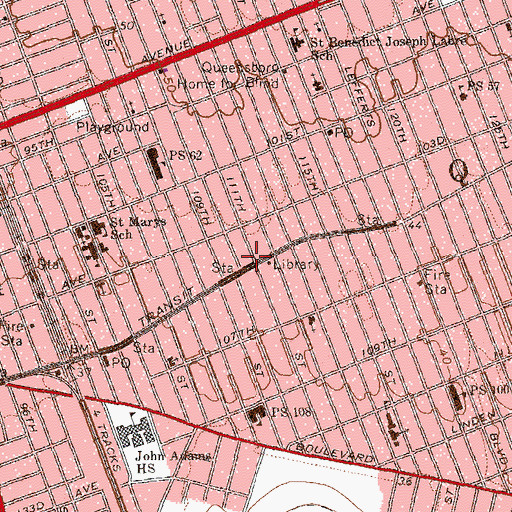 Topographic Map of Rising Stars Dance Studio, NY