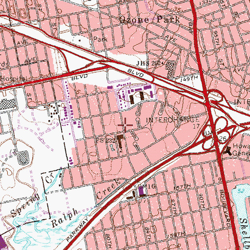 Topographic Map of Stanford Dance Studio, NY