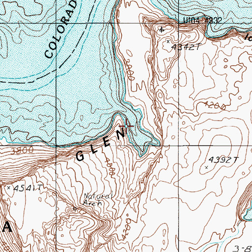 Topographic Map of Flying Eagle Cove, UT