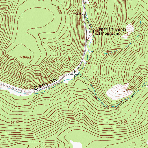 Topographic Map of Policarpio Creek, NM