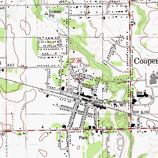 Topographic Map of Central Family Worship Center, MI