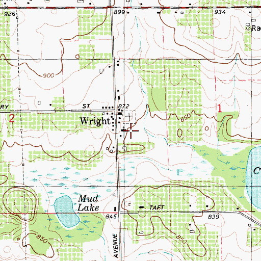 Topographic Map of Saint Joseph School, MI