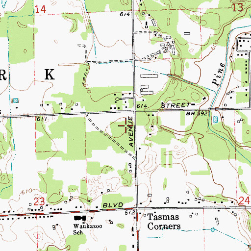Topographic Map of Our Lady of the Lake Parish, MI