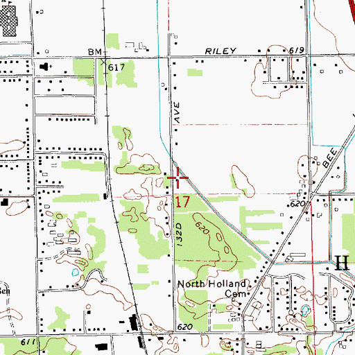 Topographic Map of Spurgeon Heritage Church, MI