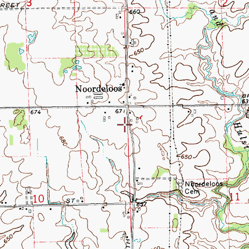 Topographic Map of Good Shepherd Lutheran Church, MI