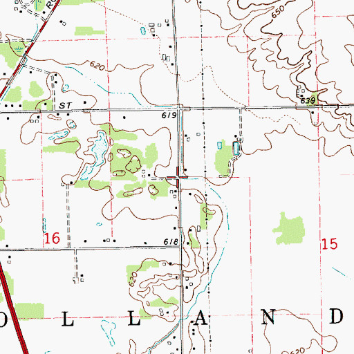 Topographic Map of Westshore Christian Church, MI
