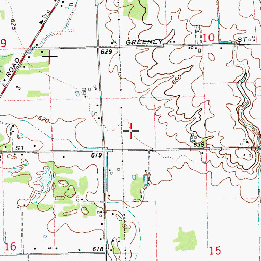 Topographic Map of Waverly Shores Village Mobile Home Park, MI