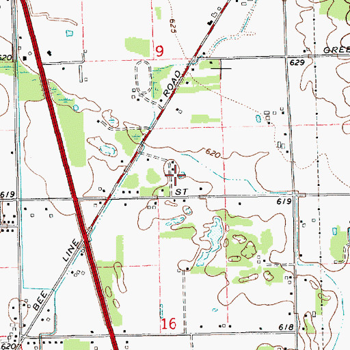 Topographic Map of Holland Hospital Prime Care, MI