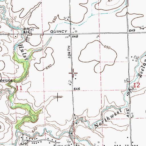 Topographic Map of First Protestant Reformed Church, MI