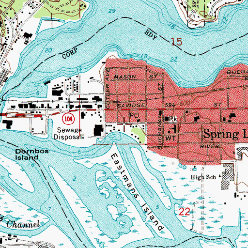 Topographic Map of Tanglewood Park, MI