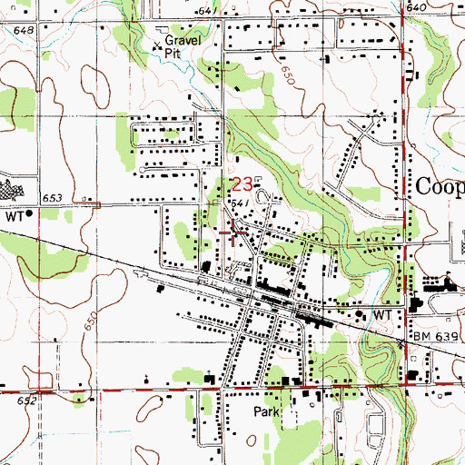 Topographic Map of Northeast Ottawa District Library, MI
