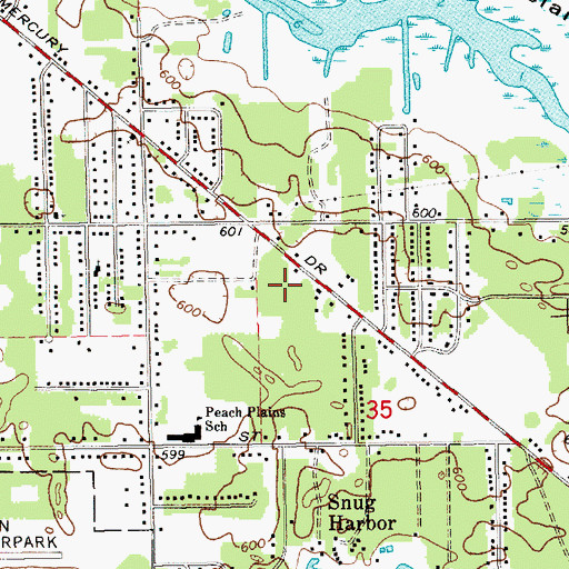 Topographic Map of Spring Lake Presbyterian Church, MI