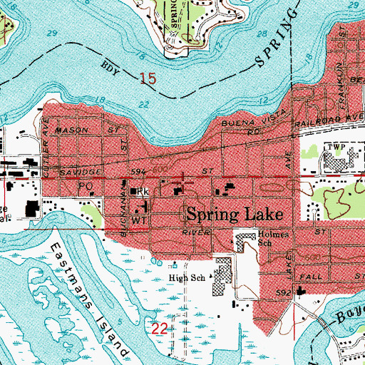 Topographic Map of Discovery Montessori School, MI