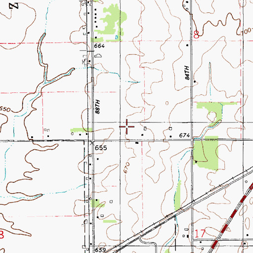 Topographic Map of Logan Estates Mobile Home Park, MI