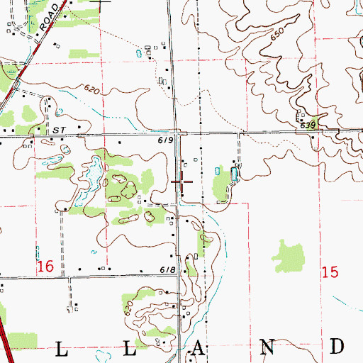 Topographic Map of Christ Our Savior Church, MI