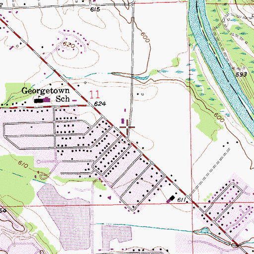 Topographic Map of First Jenison Christian Reformed Church, MI