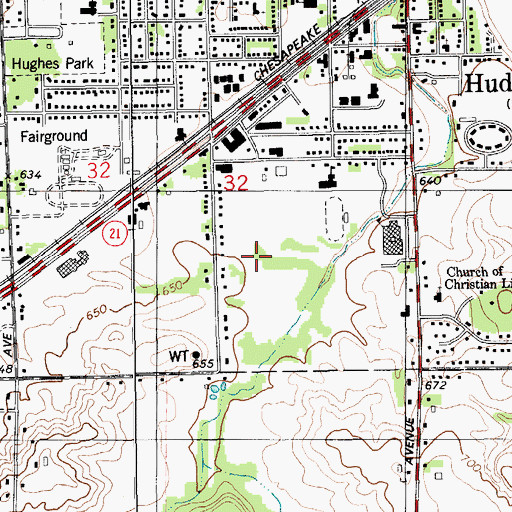 Topographic Map of Summergreen Golf Course, MI