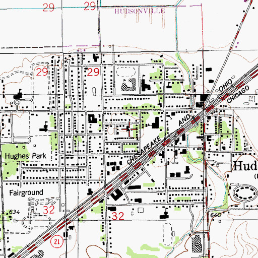 Topographic Map of Immanuel Christian Reformed Church, MI