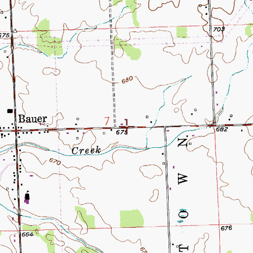 Topographic Map of Wellspring Community Church, MI