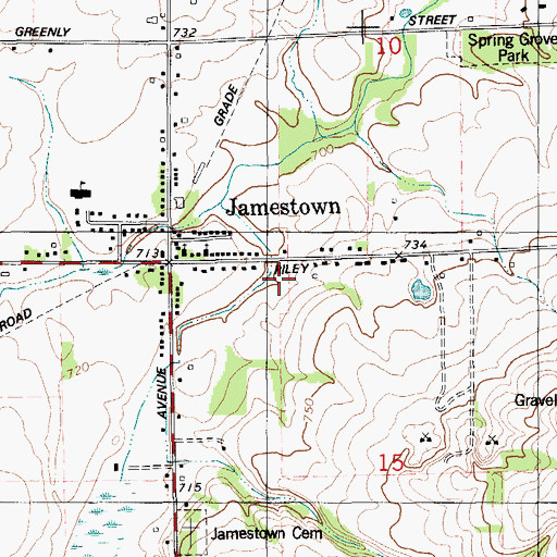 Topographic Map of Country Hills Village Mobile Home Park, MI