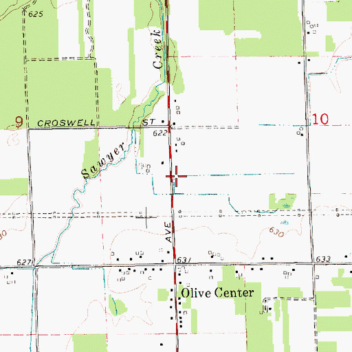 Topographic Map of Faith United Reformed Church, MI