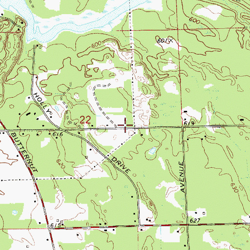 Topographic Map of Wuskowhan Players Club, MI