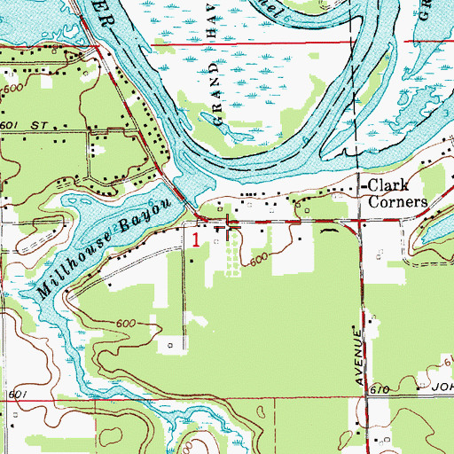 Topographic Map of River Haven Village Mobile Home Park, MI