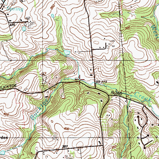 Topographic Map of Agnew Run, PA