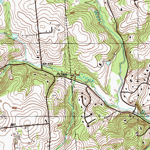 Topographic Map of Woodcock Rill, PA