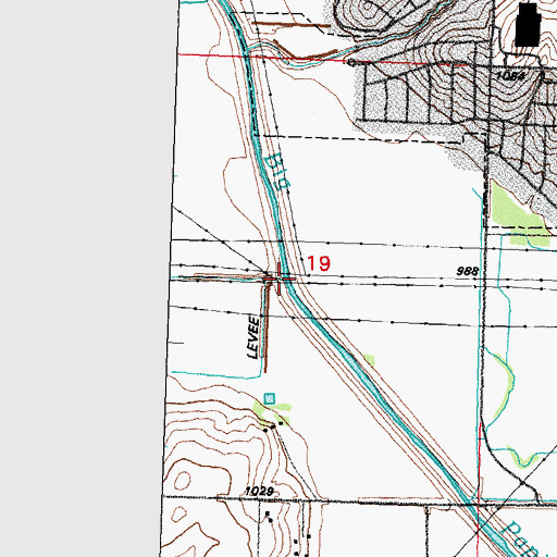 Topographic Map of Fricke Creek, NE