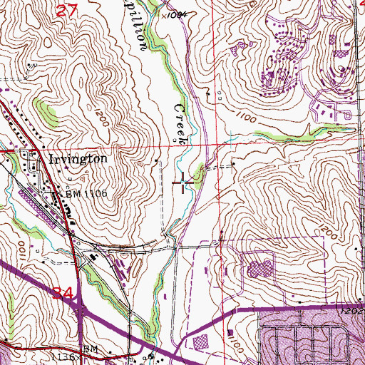 Topographic Map of Glenbrook Creek, NE