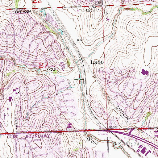 Topographic Map of Morton Creek, NE