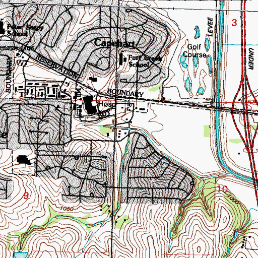 Topographic Map of North Whitted Creek, NE
