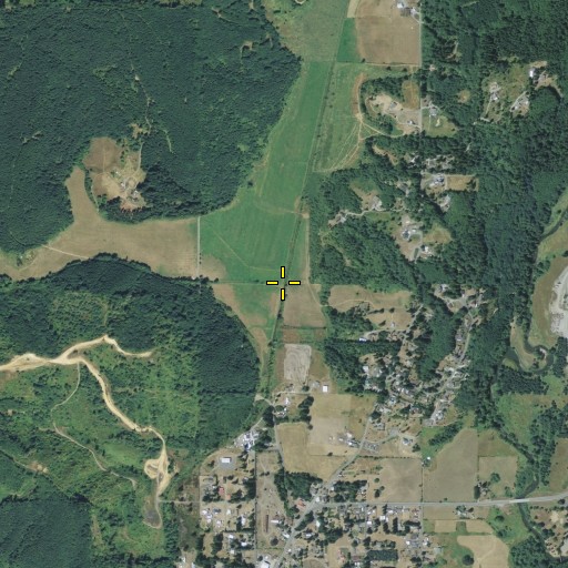 Aerial/Satellite Image of Cupacoffee Creek, WA