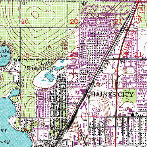 Topographic Map of Cook Field, FL