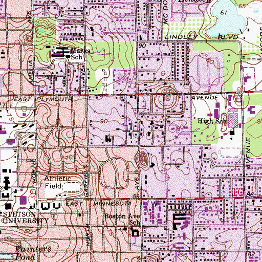 Topographic Map of Primera Iglesia Hispana, FL