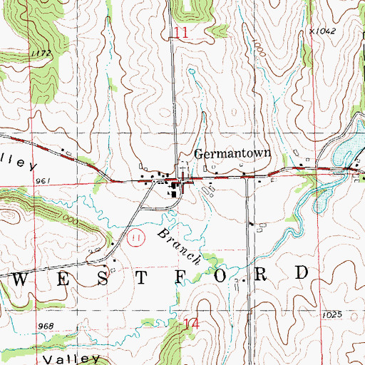 Topographic Map of Saint Anthony De Padua, WI