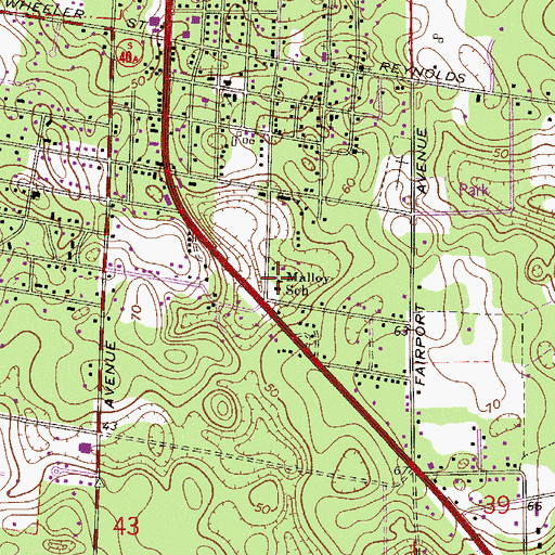 Topographic Map of Church of God of Prophecy, FL