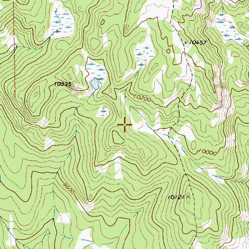 Topographic Map of Big Rock Park, WY