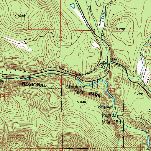 Topographic Map of Multon Falls Tunnel, WA