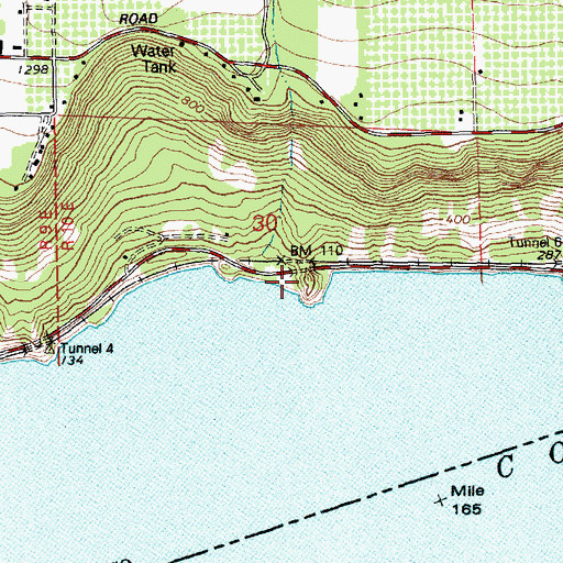 Topographic Map of Tunnel No. 4, WA