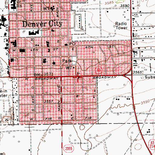 Topographic Map of Abundant Life Fellowship, TX