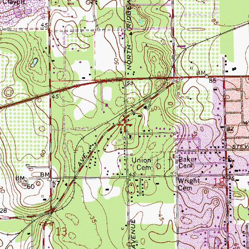 Topographic Map of Lighthouse Christian Academy, FL