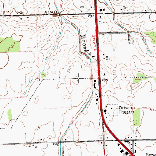Topographic Map of Emerald at Maple Creek Golf Course, MI