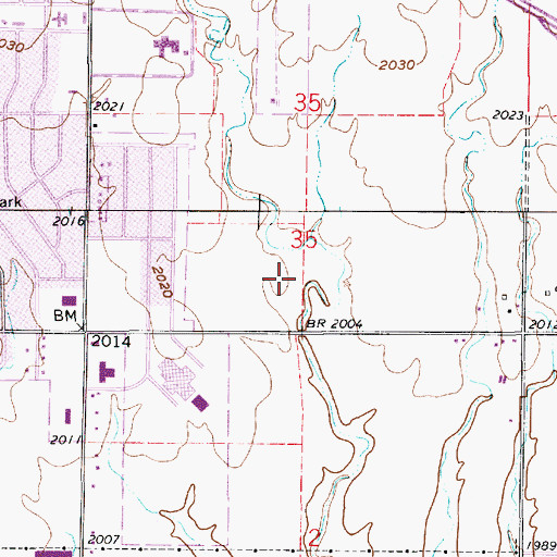 Topographic Map of Kiwanis Park, KS