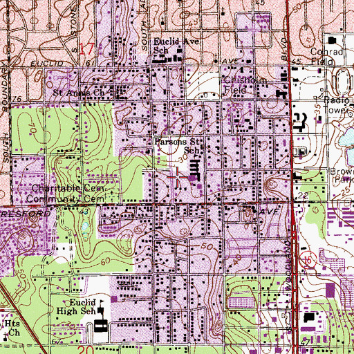Topographic Map of Temple of God, FL