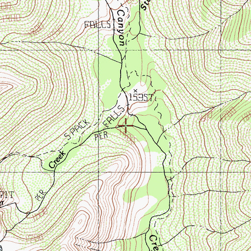 Topographic Map of Boulder Creek, CA