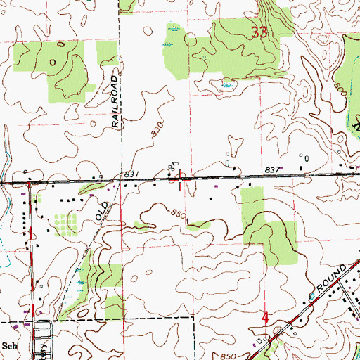Topographic Map of Sanctuary Gate Church, MI